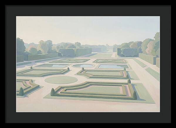 Formal Garden With Geometric Paths