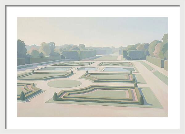 Formal Garden With Geometric Paths