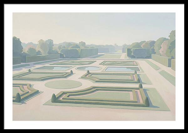 Formal Garden With Geometric Paths