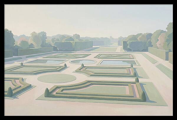 Formal Garden With Geometric Paths