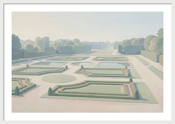Formal Garden With Geometric Paths