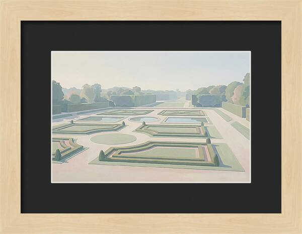 Formal Garden With Geometric Paths
