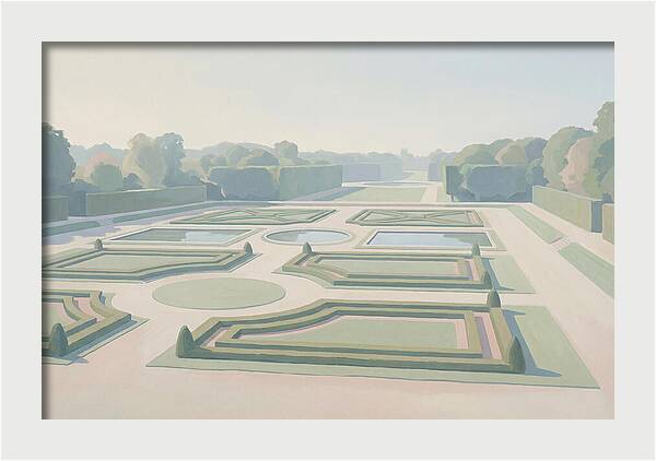 Formal Garden With Geometric Paths