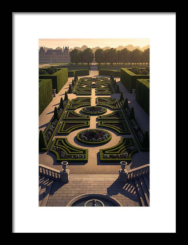 Formal Parterre Garden From Above