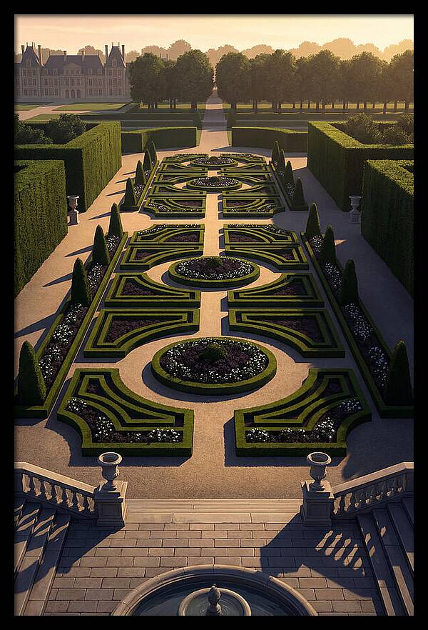 Formal Parterre Garden From Above