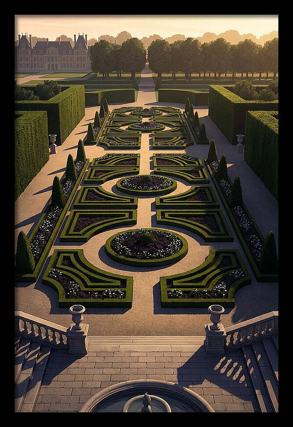 Formal Parterre Garden From Above