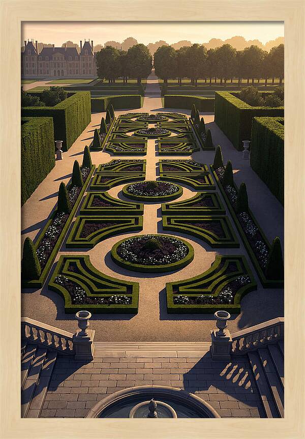Formal Parterre Garden From Above