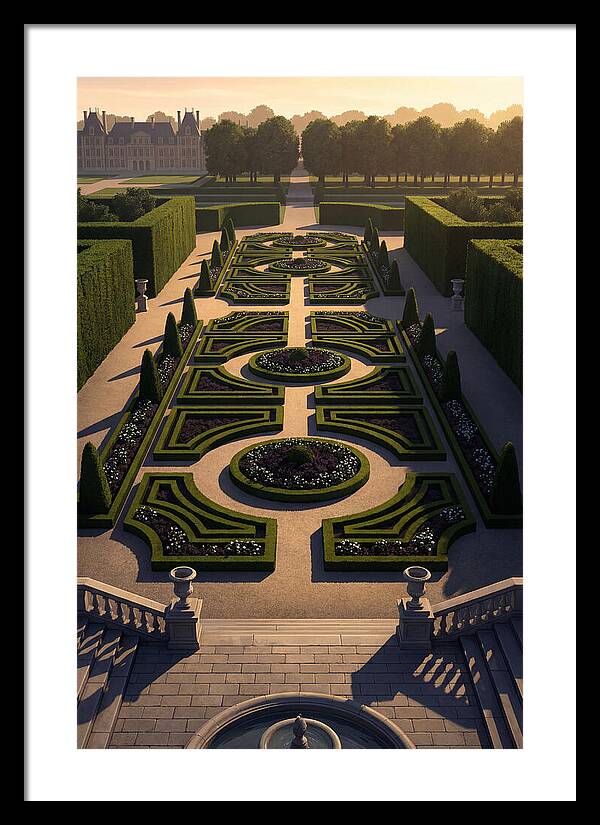Formal Parterre Garden From Above