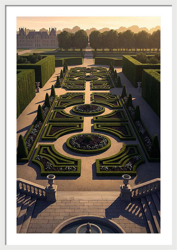 Formal Parterre Garden From Above