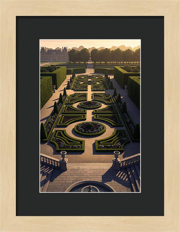 Formal Parterre Garden From Above