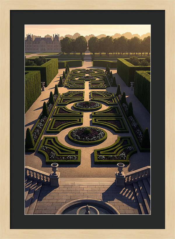 Formal Parterre Garden From Above