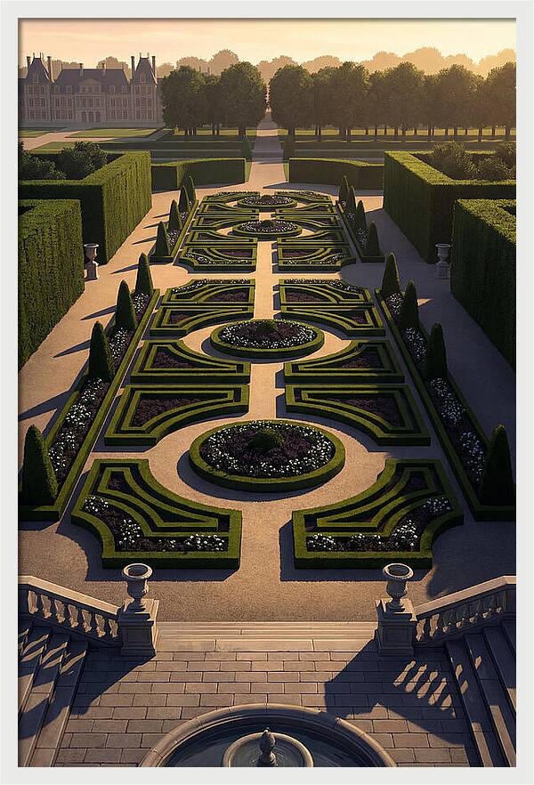 Formal Parterre Garden From Above