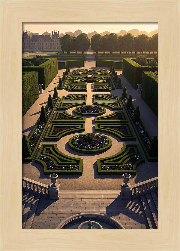 Formal Parterre Garden From Above
