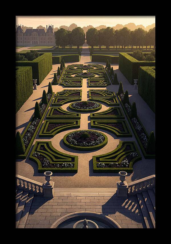 Formal Parterre Garden From Above