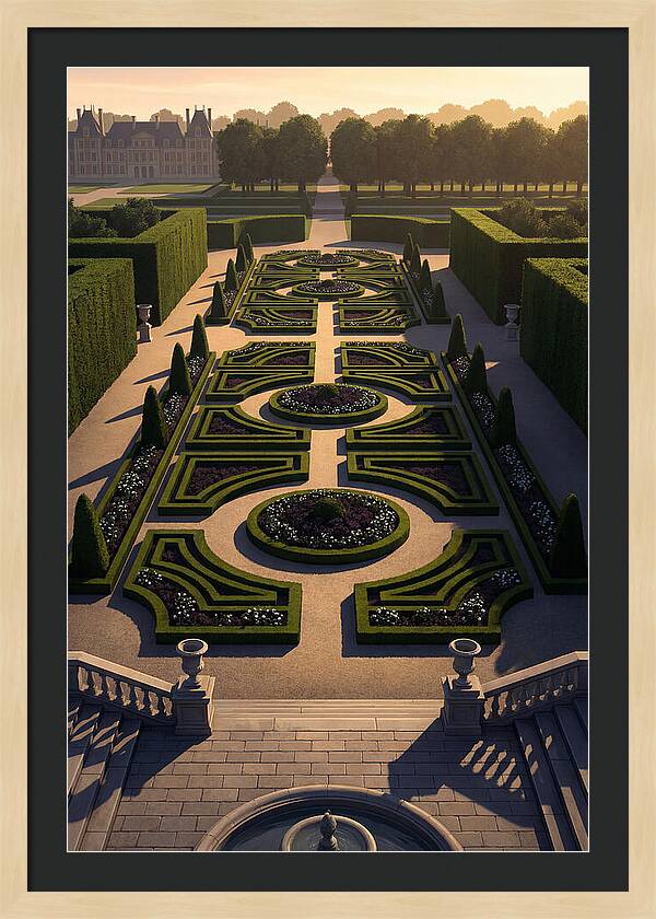 Formal Parterre Garden From Above