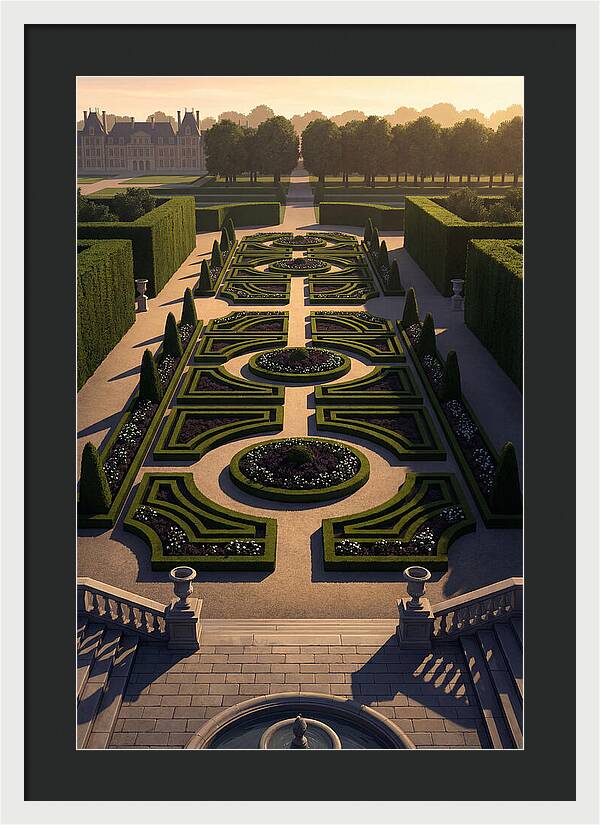 Formal Parterre Garden From Above
