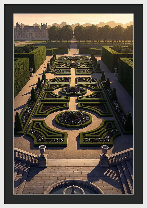Formal Parterre Garden From Above
