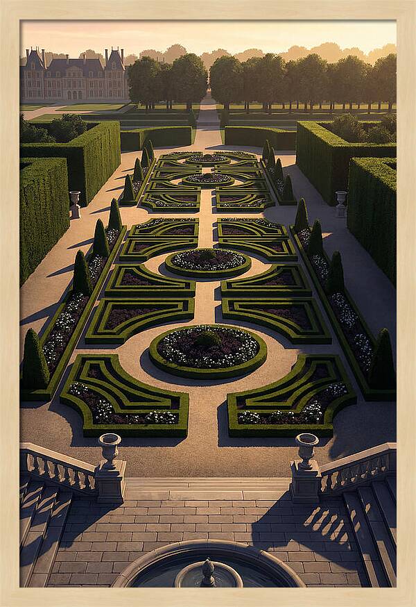 Formal Parterre Garden From Above