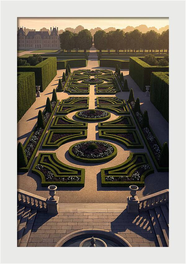 Formal Parterre Garden From Above