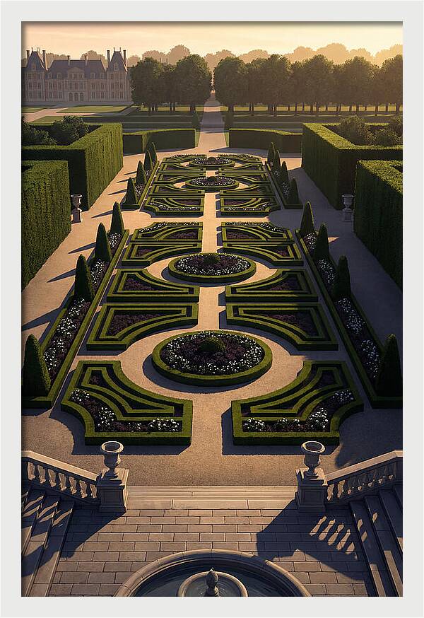 Formal Parterre Garden From Above