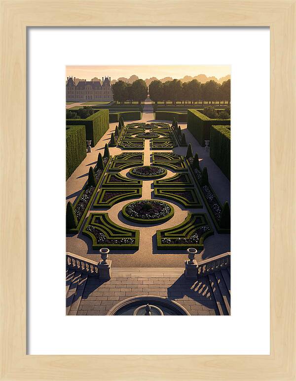 Formal Parterre Garden From Above