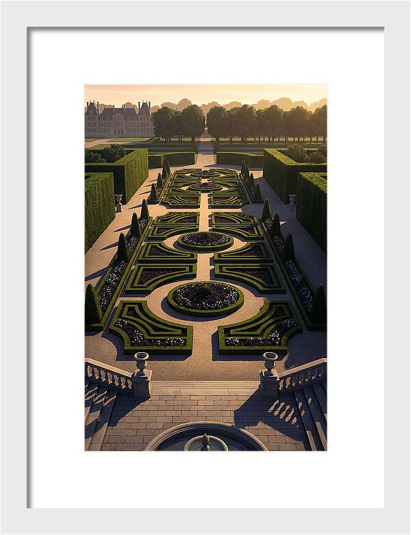 Formal Parterre Garden From Above