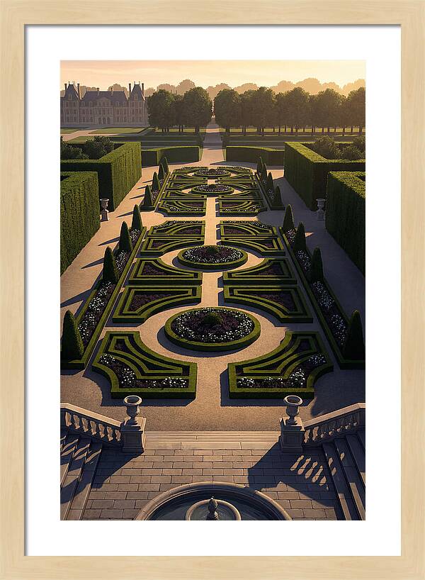 Formal Parterre Garden From Above