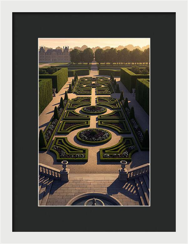 Formal Parterre Garden From Above