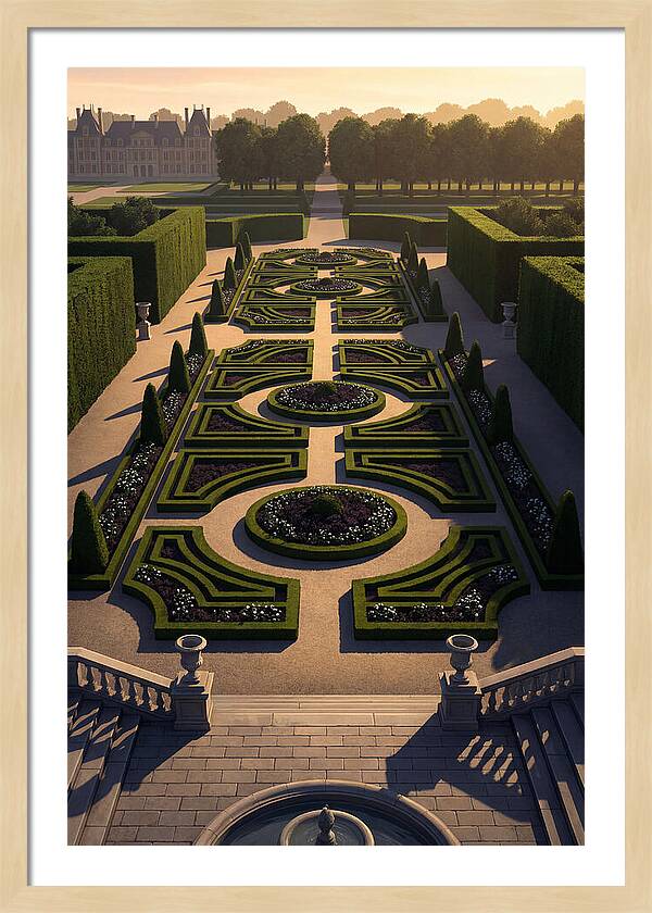 Formal Parterre Garden From Above