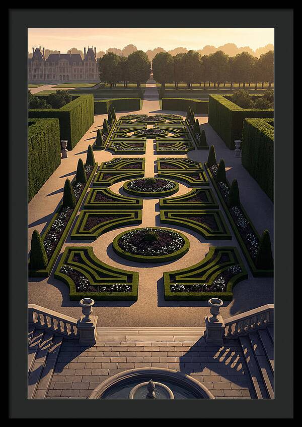 Formal Parterre Garden From Above