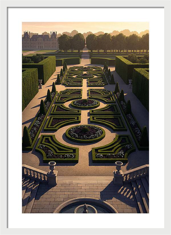 Formal Parterre Garden From Above