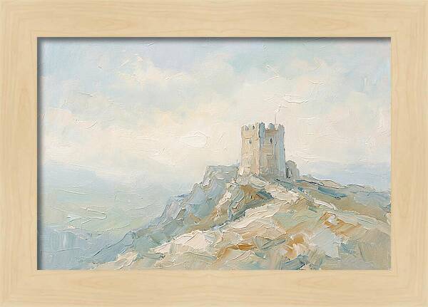 Fortified Stone Tower On Ridge