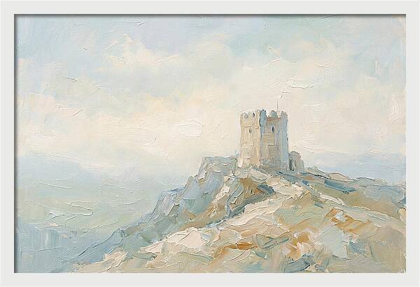 Fortified Stone Tower On Ridge