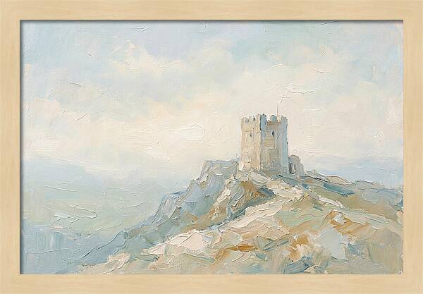 Fortified Stone Tower On Ridge