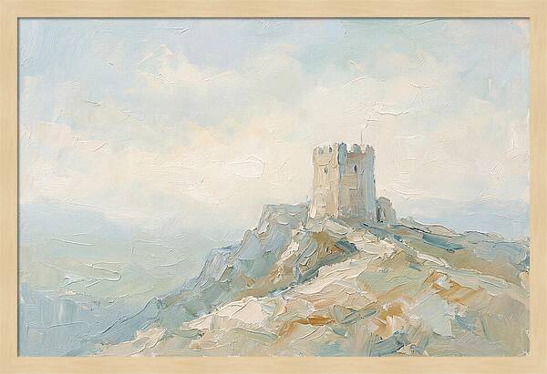 Fortified Stone Tower On Ridge