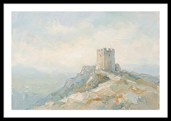 Fortified Stone Tower On Ridge