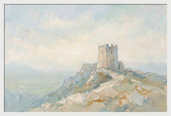 Fortified Stone Tower On Ridge