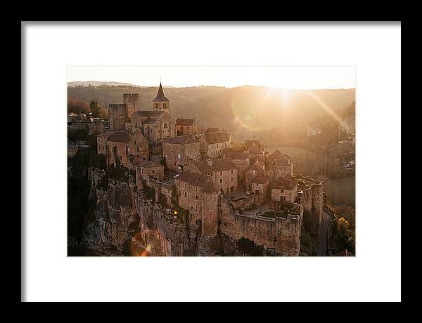 Fortified Village Perched On Cliff