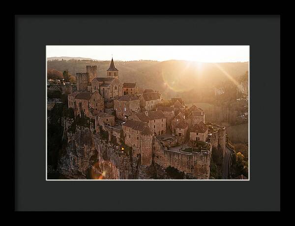 Fortified Village Perched On Cliff