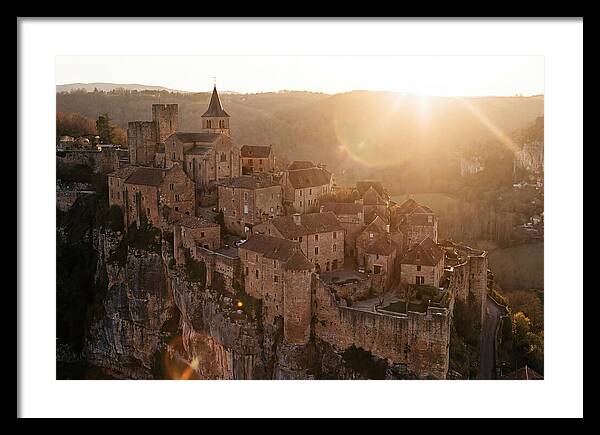 Fortified Village Perched On Cliff