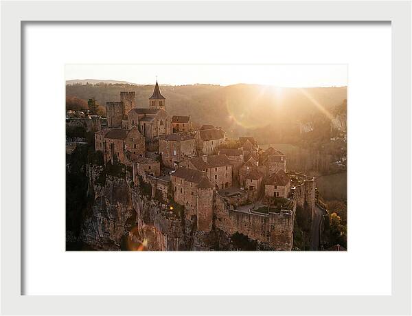 Fortified Village Perched On Cliff