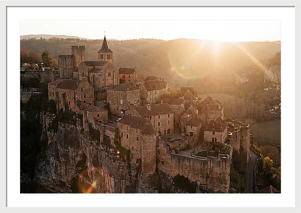 Fortified Village Perched On Cliff