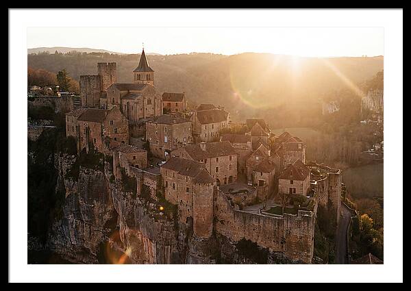 Fortified Village Perched On Cliff