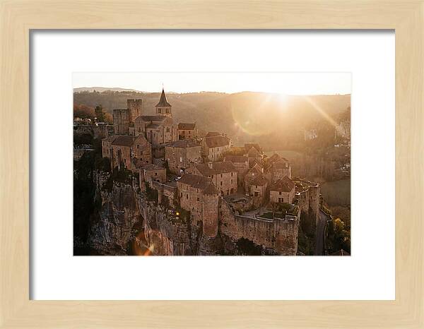 Fortified Village Perched On Cliff
