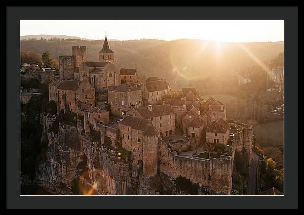 Fortified Village Perched On Cliff