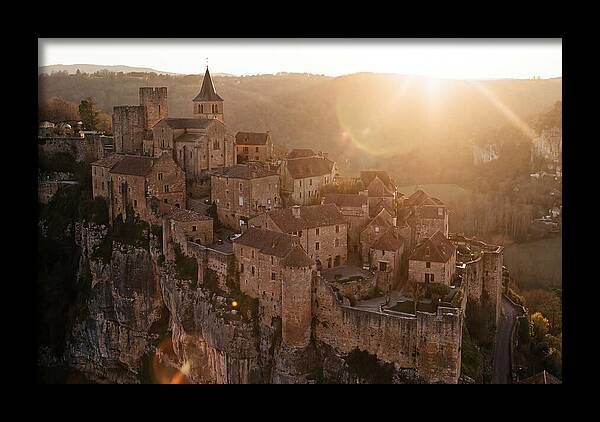 Fortified Village Perched On Cliff