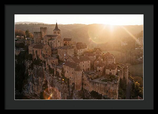 Fortified Village Perched On Cliff