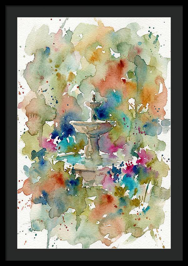Fountain Among Colorful Blooms