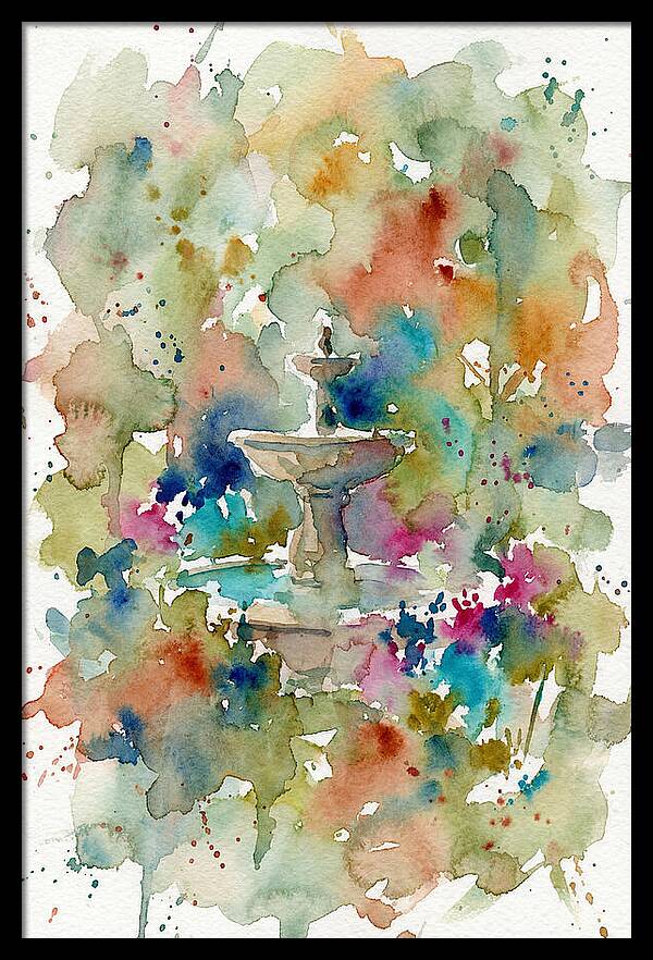 Fountain Among Colorful Blooms