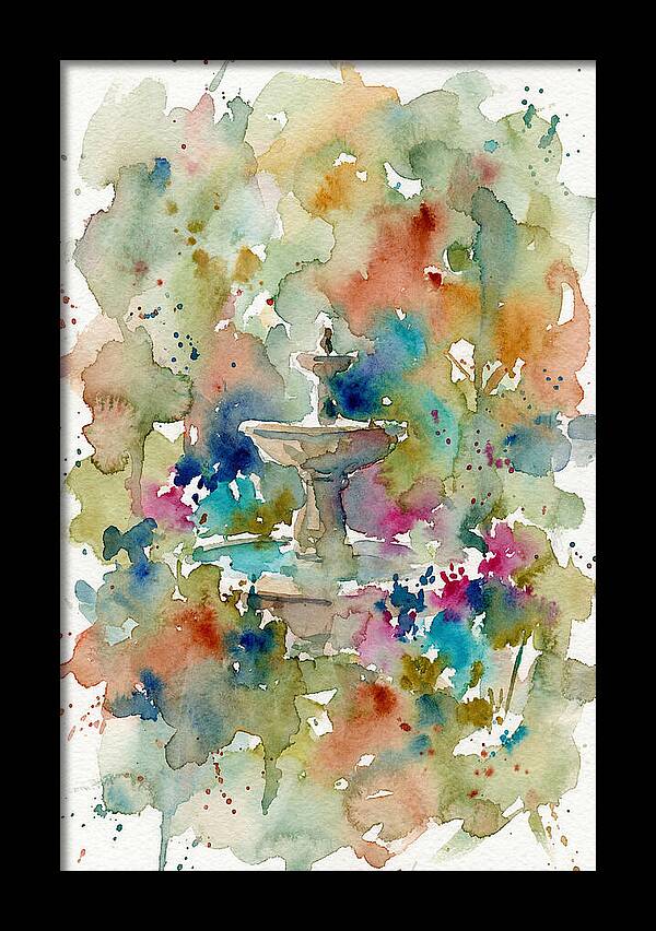 Fountain Among Colorful Blooms